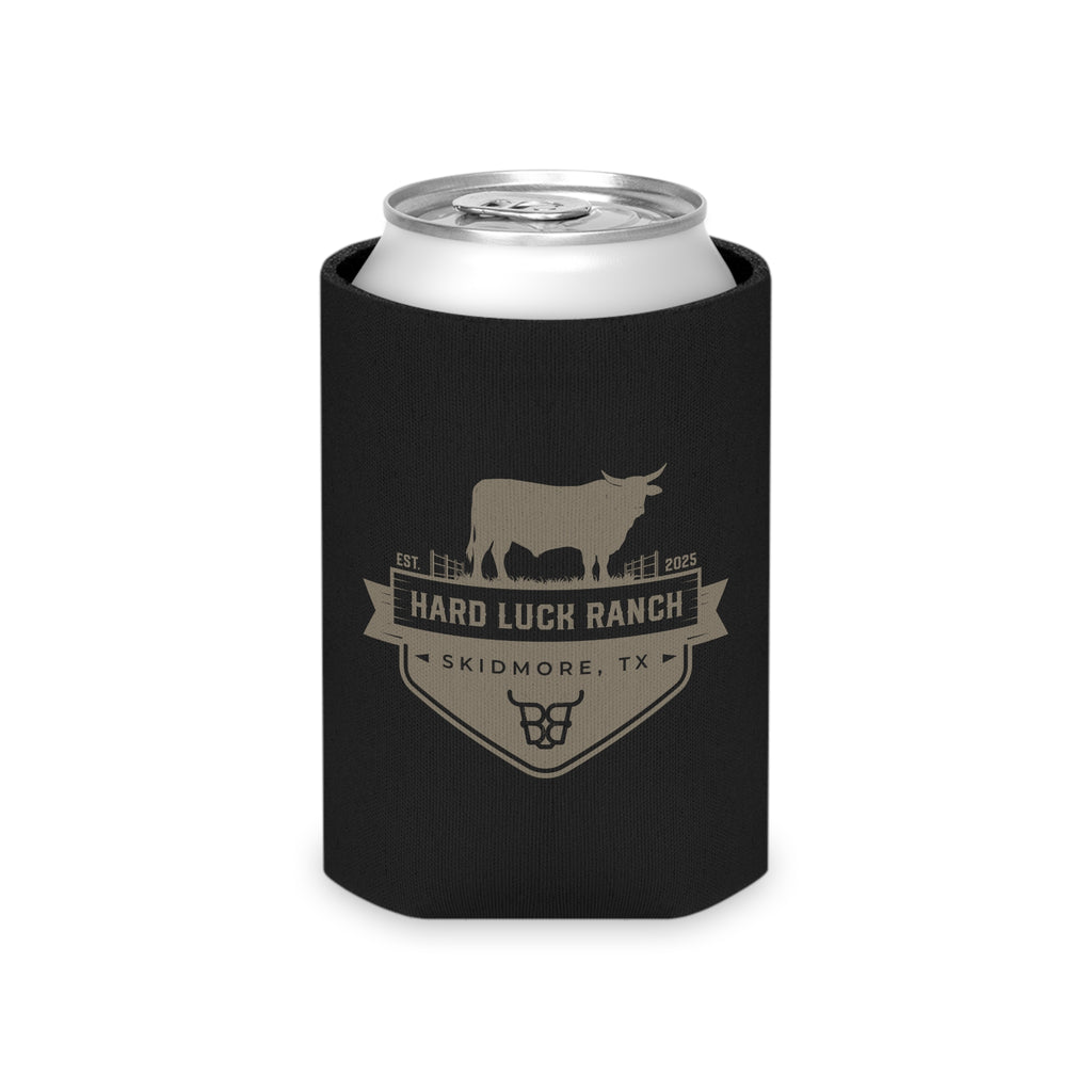Hard Luck Ranch Can Cooler – Vintage Longhorn Beer Koozie (Skidmore, TX)